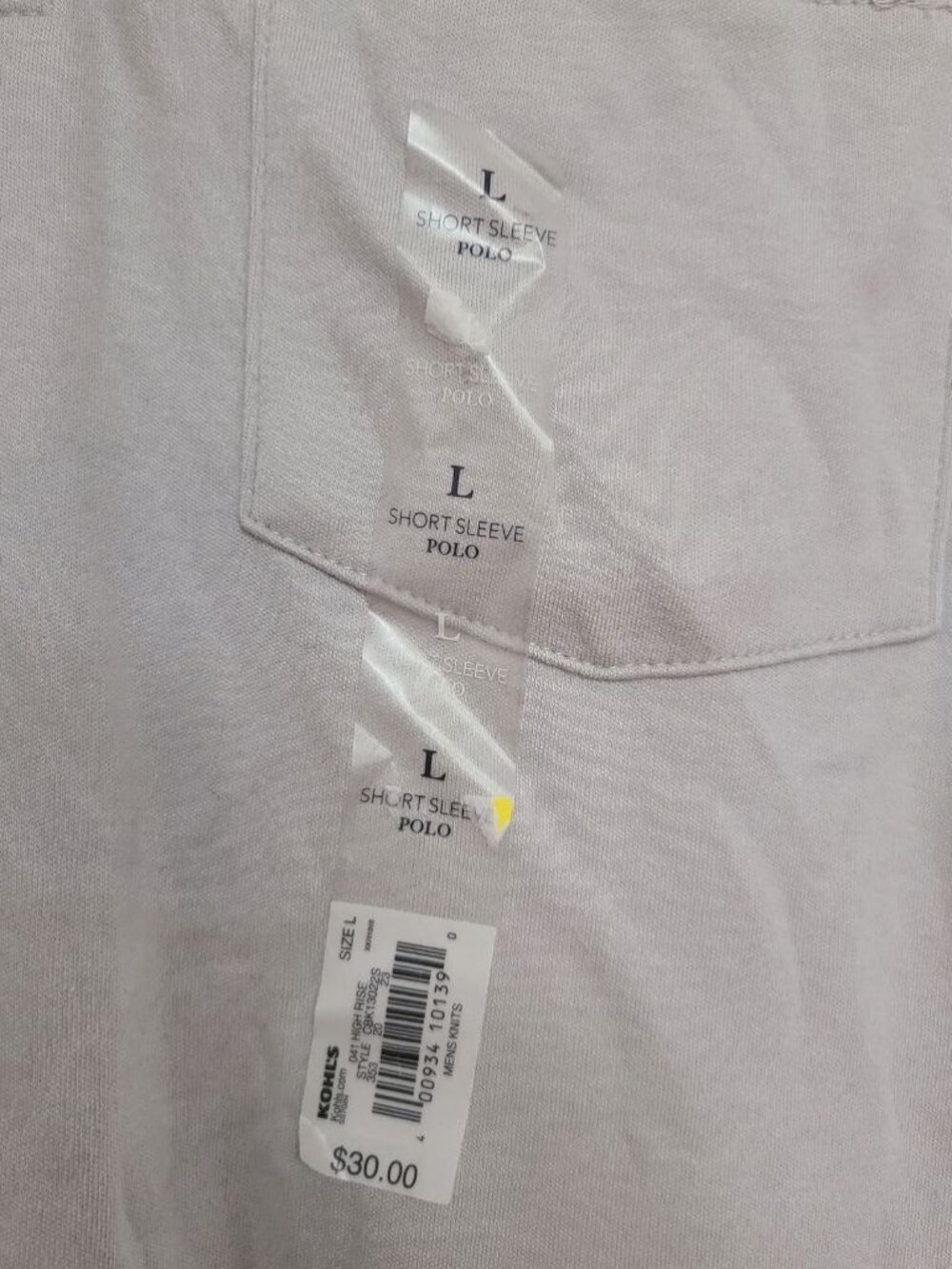 Gray Easy Care Short Sleeve Polo - Picture 5 of 5